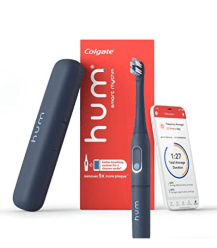 A picture of the hum smart toothbrush and its packaging.