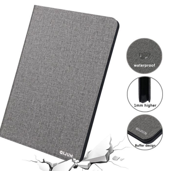 A gray book cover with a black back and front.
