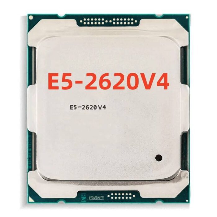 A computer processor with the word e 5-2 6 2 0 v 4 on it.