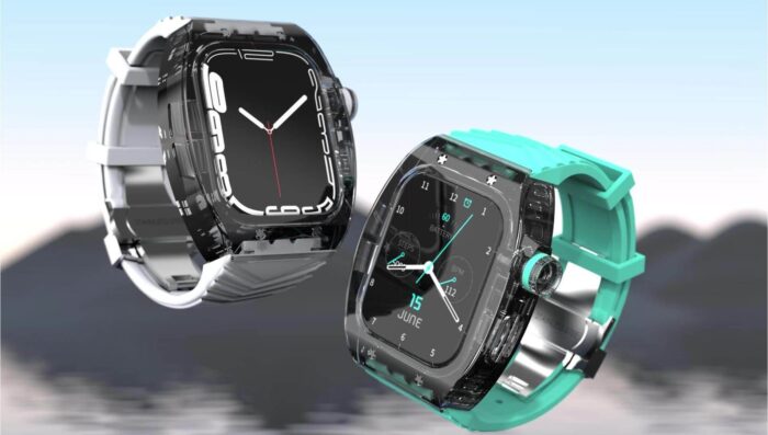 Two watches are shown side by side with one of them being a watch.